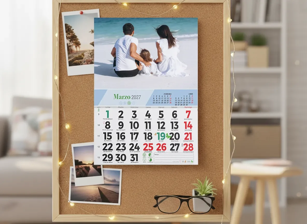 Calendario Anual con Faldilla