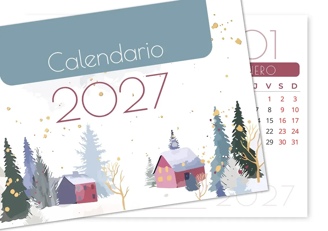 Calendario Sobremesa Navideño